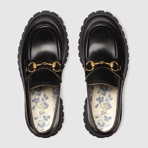 Gucci Leather Lug Sole Loafer